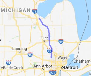 Oakland County Lakes to Bay City on M15 |  United States
