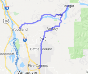 503-Lewisville Hwy (north of Battle Ground) to Mt. St. Helens Nat'l Forest |  United States