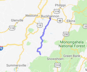 Route 20 from Buckhannon WV to Webster Springs WV |  West Virginia