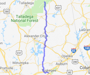 Cheaha to Tuskegee on 49 |  United States