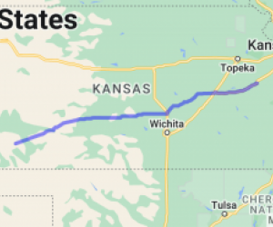 Around the edge of Colorado (segment 1 of 8) - Ottawa KS to Sublette KS |  United States
