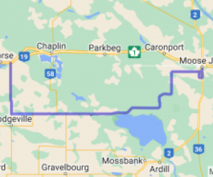 Moose Jaw to Morse Highway 363 and 19 (Saskatchewan, Canada) | Routes Around the World Moose Jaw to Morse Highway 363 and 19 (Saskatchewan, Canada) | Routes Around the World